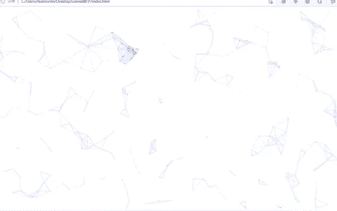 【HTML特效】Canvas 粒子:跟随鼠标移动的网页动态特效