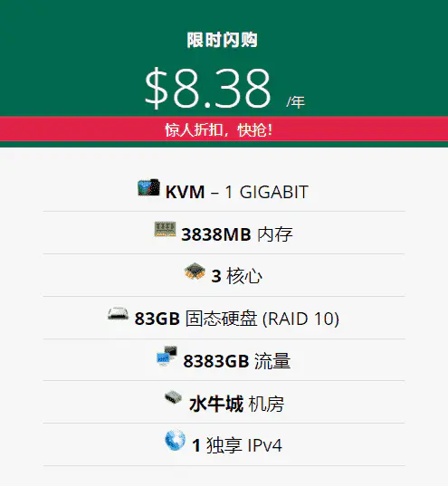 超便宜巨离谱VPS—足以让每位站长看了自打耳光