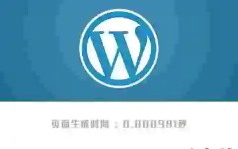 WordPress 网页输出显示页面生成消耗时间，当前页面数据库查询次数或当前页面消耗内存情况
