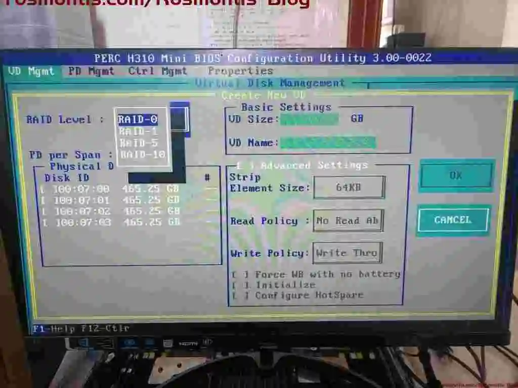 机架服务器RAID阵列卡配置详解（DELL R720XD）