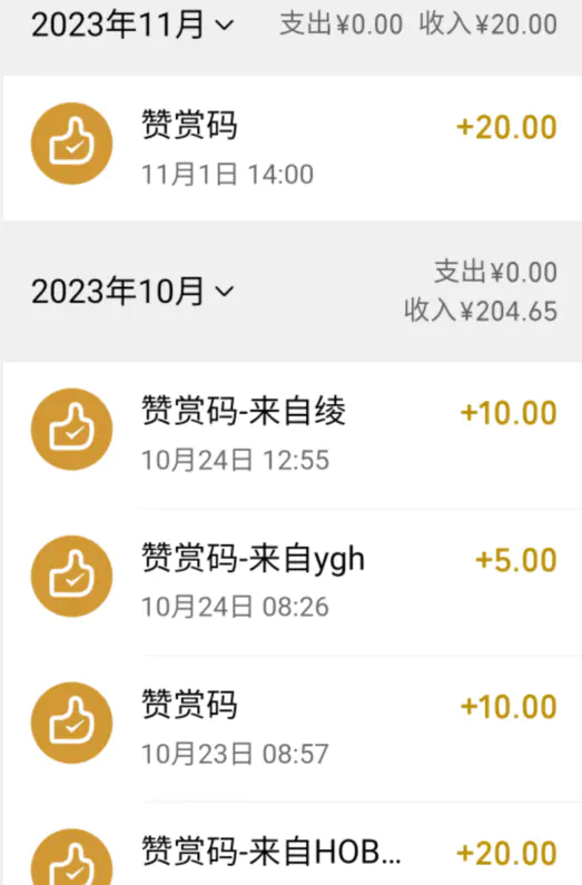 捐助名单